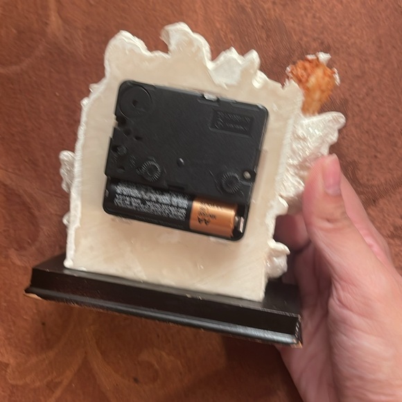 Rare Vintage Ashley Belle Quartz Alarm Chureb Angel 4.5" Desk Clock - Picture 2 of 6